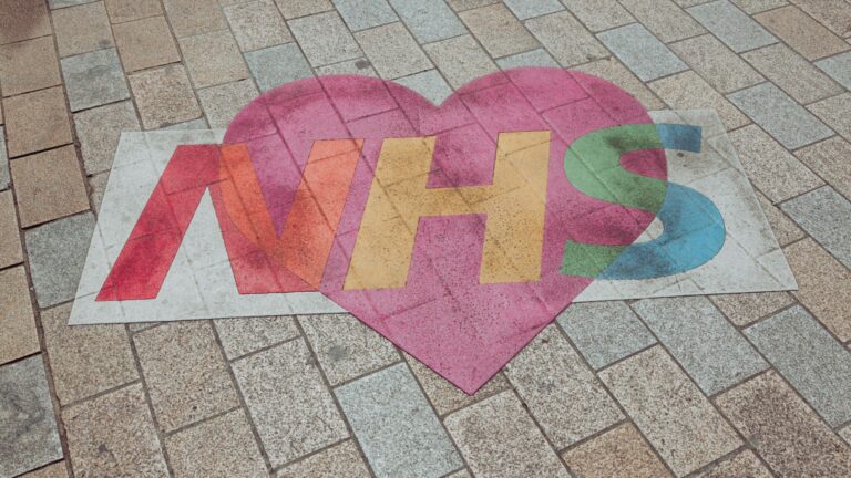 love NHS floor art