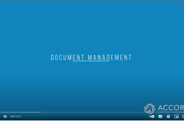 Document management screen